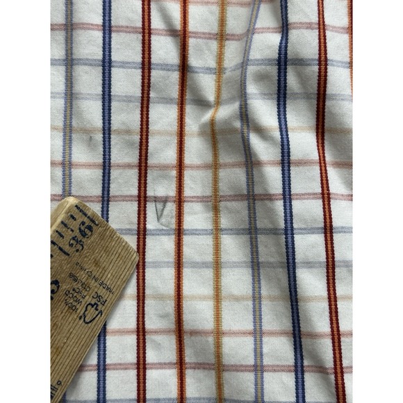 Ariat Shirt Adult Small White Blue Plaid Western Performance Stretch Rodeo Mens - Picture 5 of 10